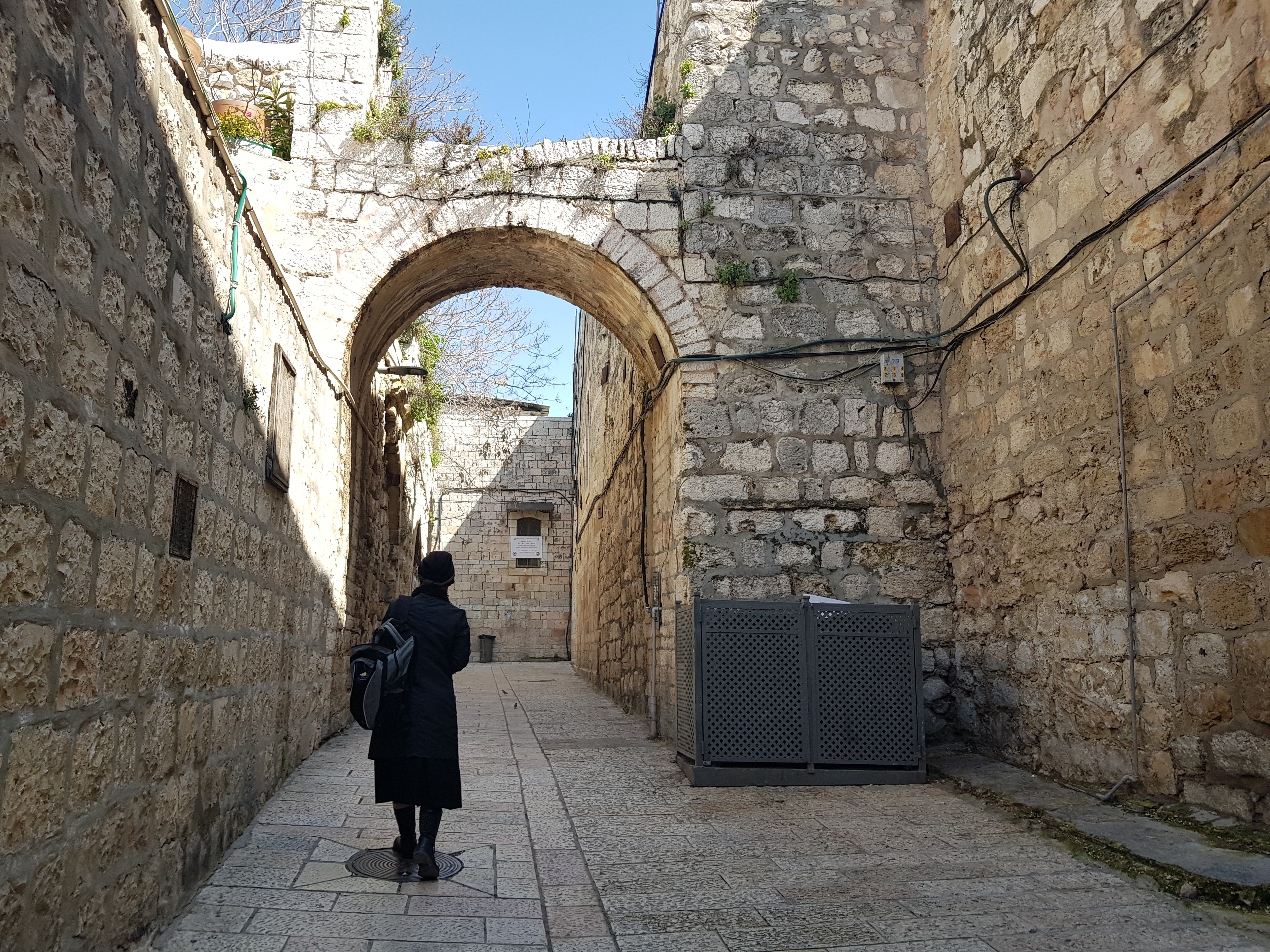 A quiet street in the Armenian Quarter Jerusalem