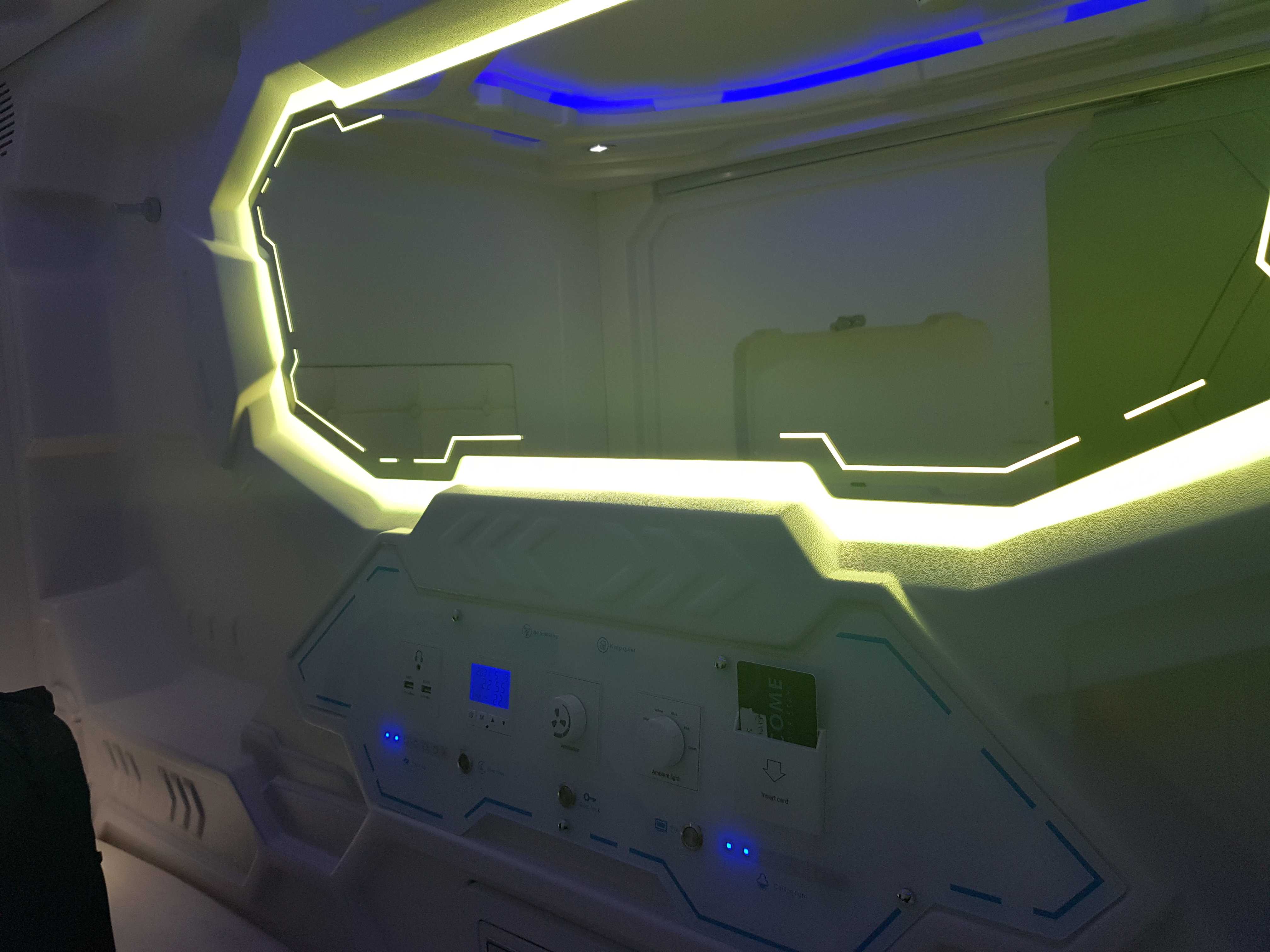 The capsule at CapsuleInn