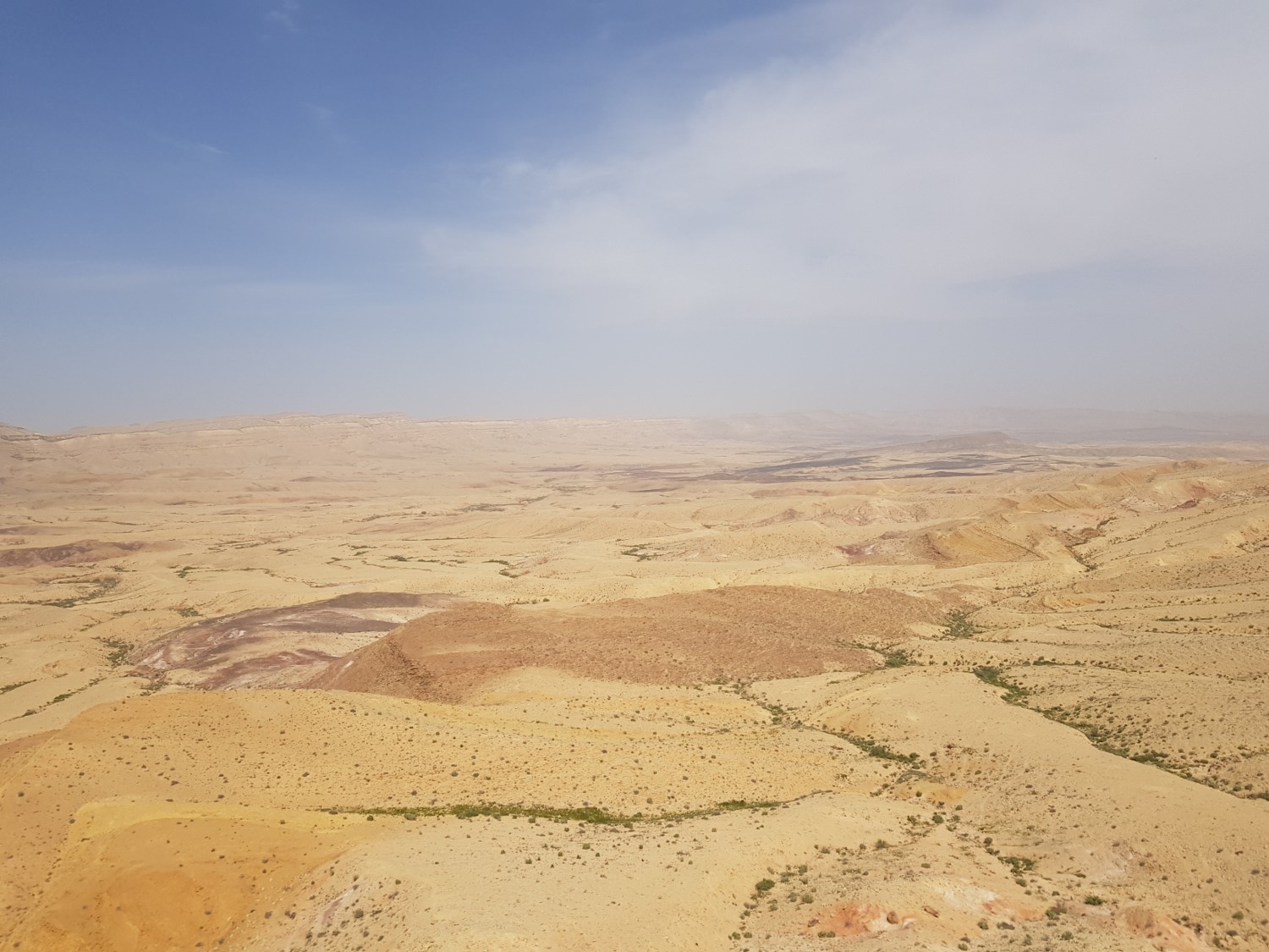 A view of the Large Makhtesh from Mount Carbolet in Israel
