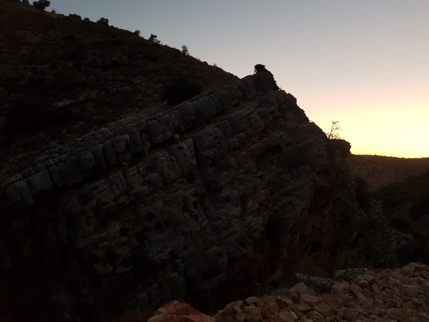 The Dishon Wadi on the Israel National Trail