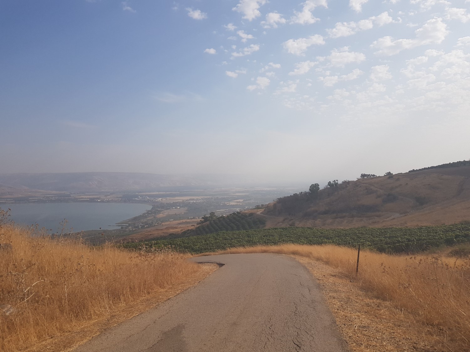 Descending to the Sea of Galilee on the Israel National Trail