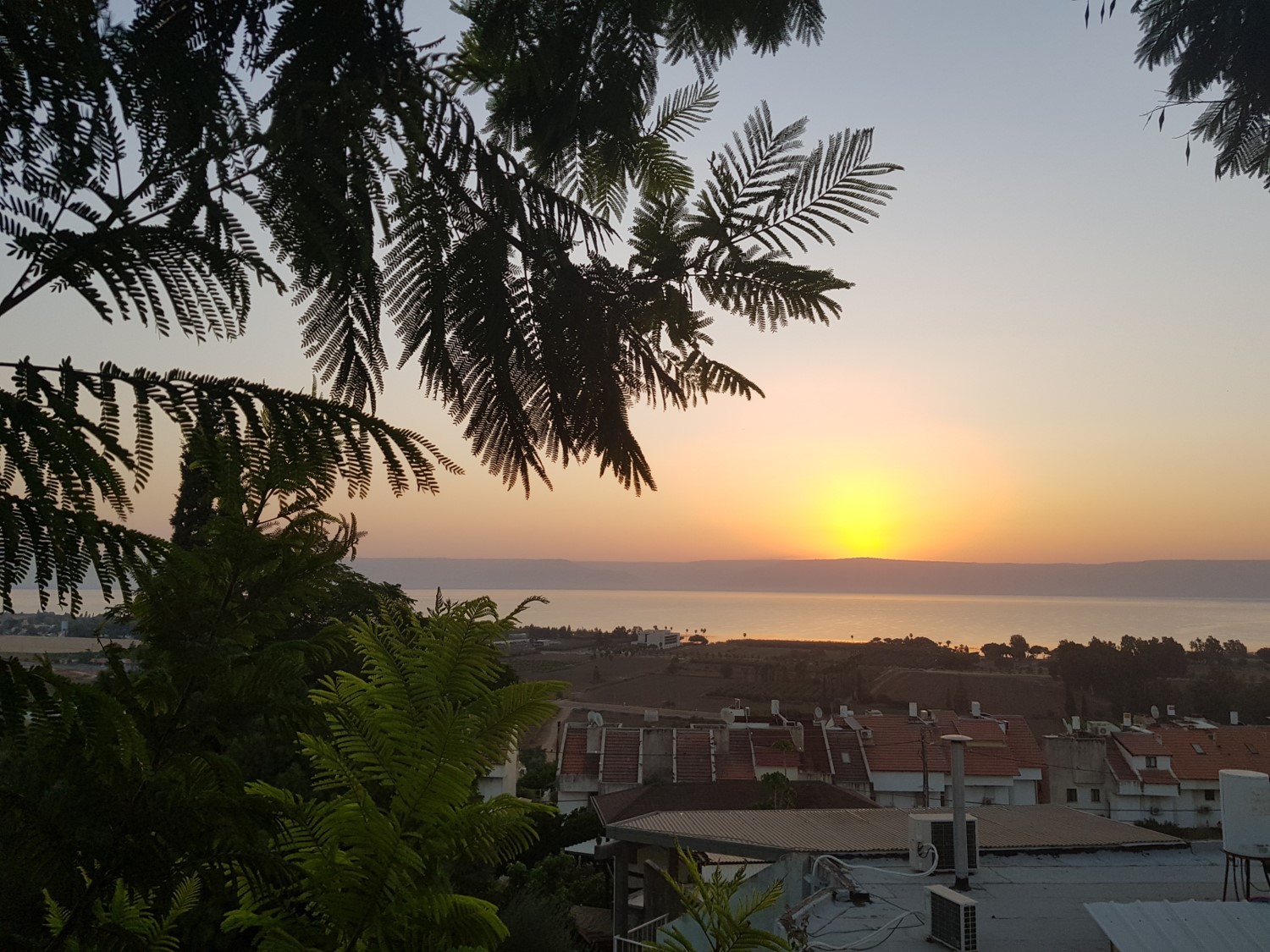 Sunset over the Sea of Galilee