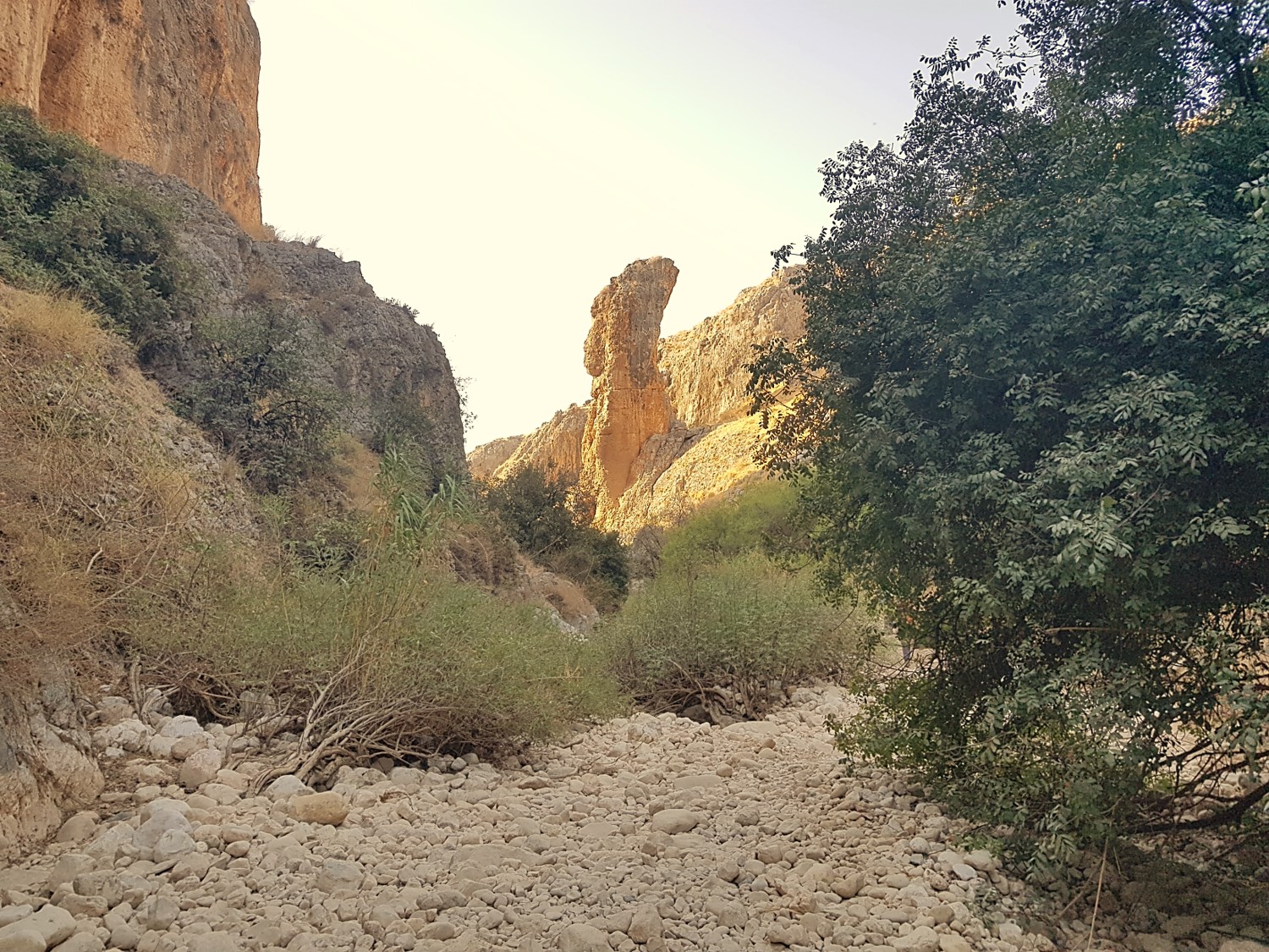 The Amud of Nahal Amud on the Israel National Trail