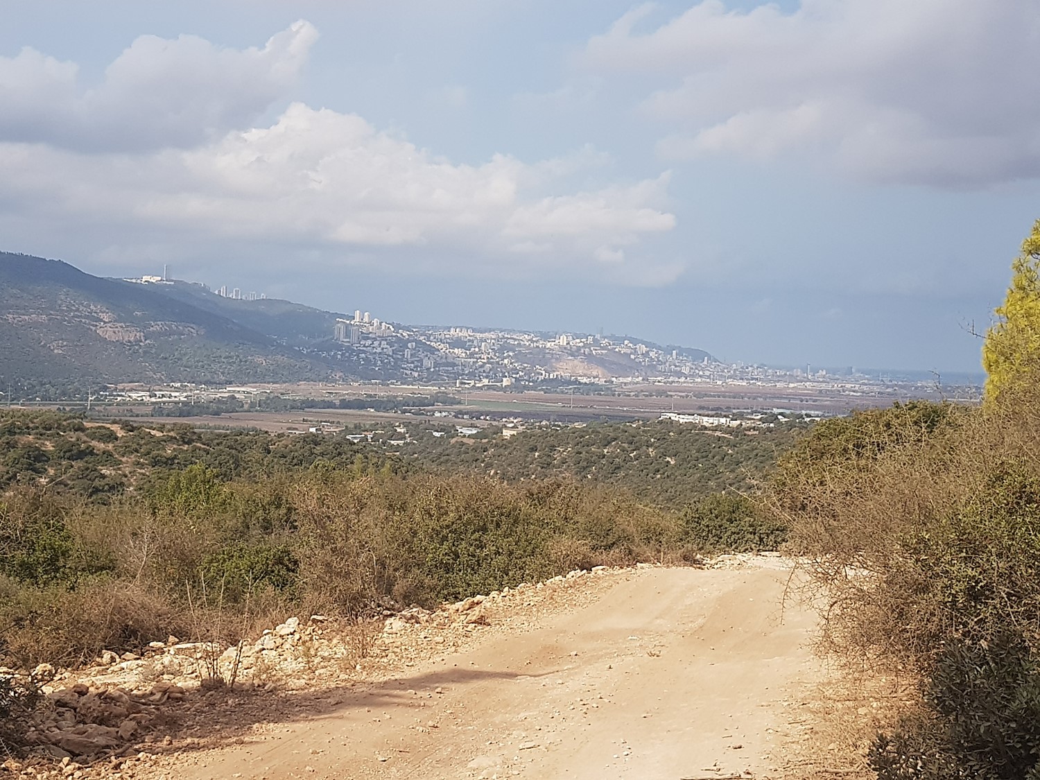 Haifa in the distance