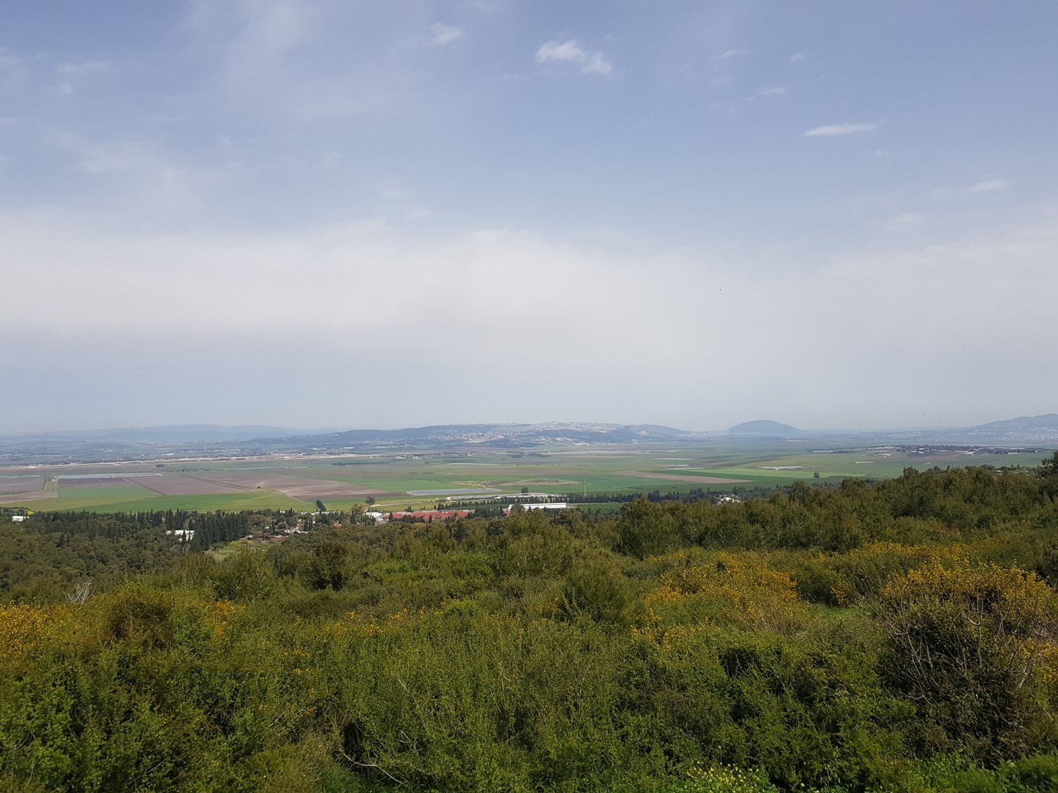 The view from the Mishmar HaEmek Kibbutzim Memorial
